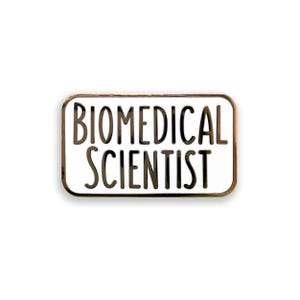 Biomedical Scientist Enamel Pin, Biomedical Science Badge, Science Gift