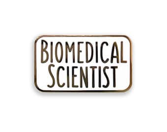 Biomedical Scientist Enamel Pin, Biomedical Science Badge, Science Gift