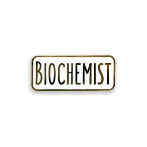 Épingle en émail biochimiste, insigne d'épingle de biochimie, cadeau science biochimie