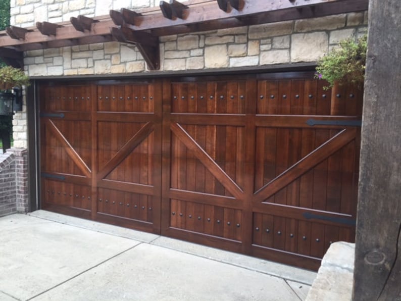Gabriel Barn Style Custom Wood Garage Door Etsy