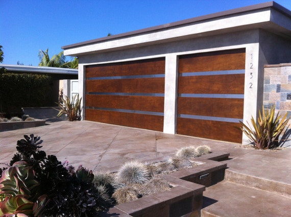 Nadine - Craftsman Style Custom Wood Garage Door