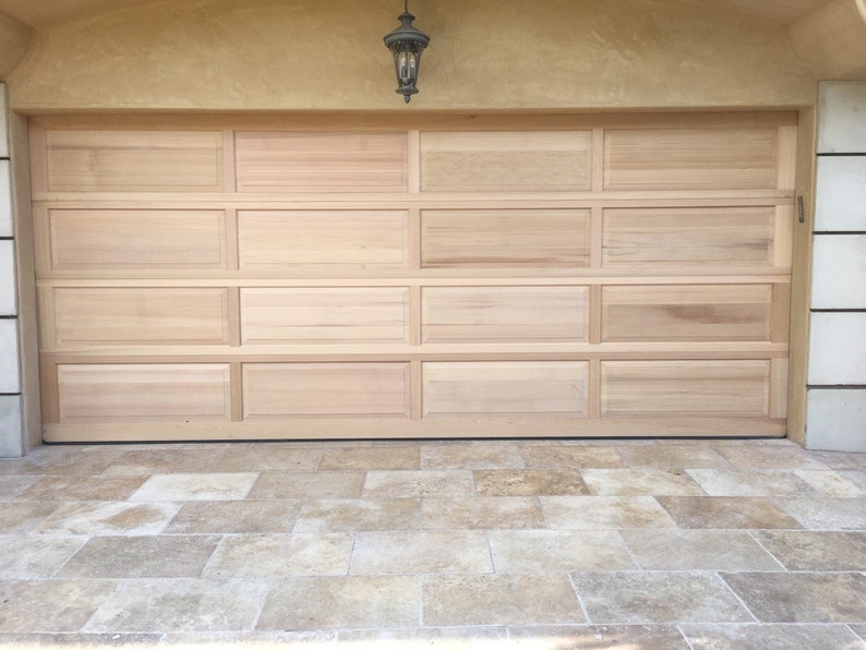 Raised Panel Custom Wood Garage Door Etsy
