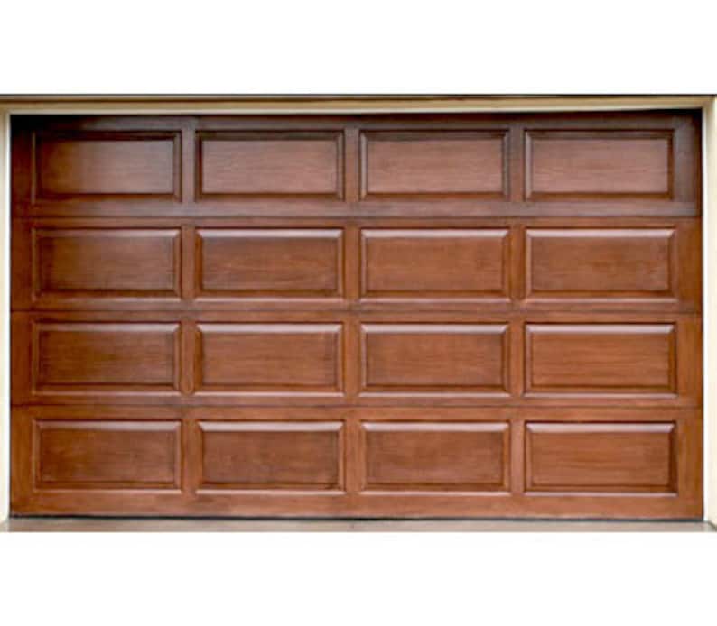 Raised Panel Custom Wood Garage Door Etsy