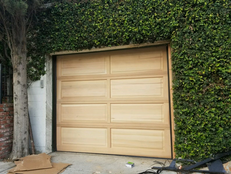 Raised Panel Custom Wood Garage Door Etsy