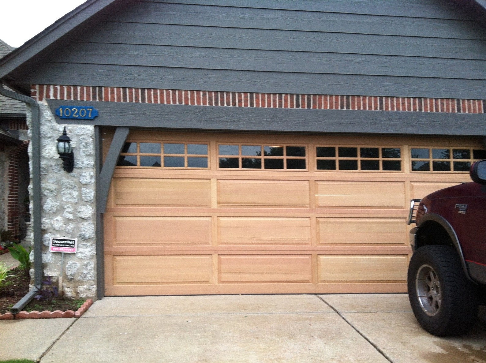 Raised Panel Custom Wood Garage Door Etsy