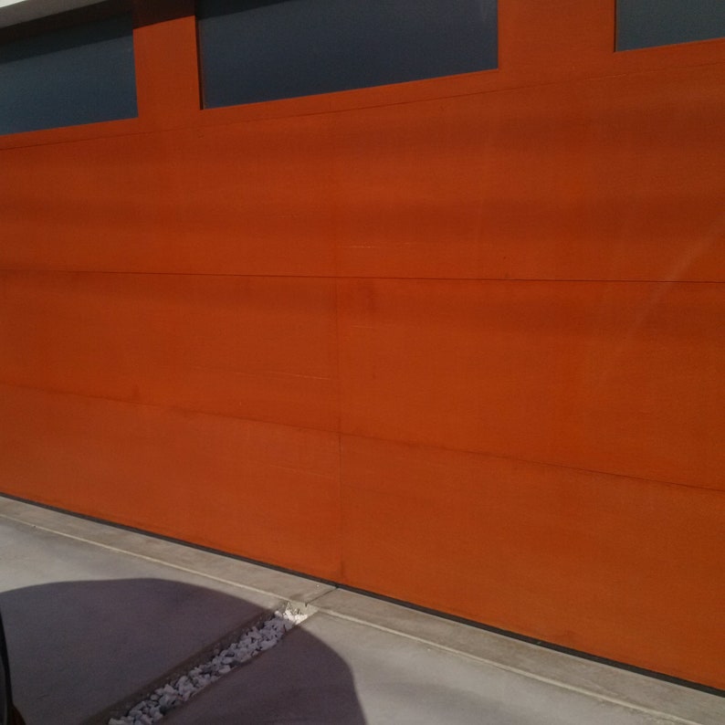 Lucas Modern Flush Style Custom Wood Garage Door Etsy