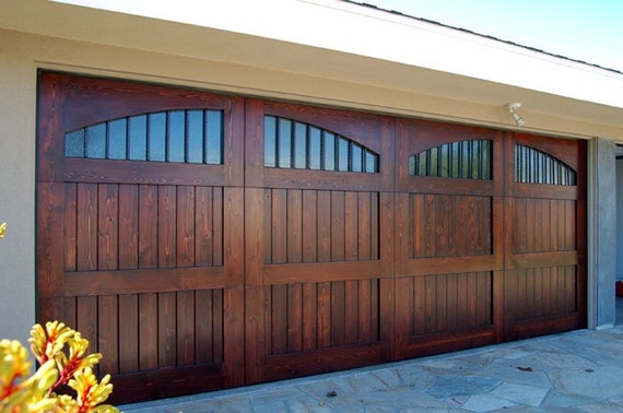 Aspen - Craftsman Style Custom Wood Garage Door — Lux Garage Doors