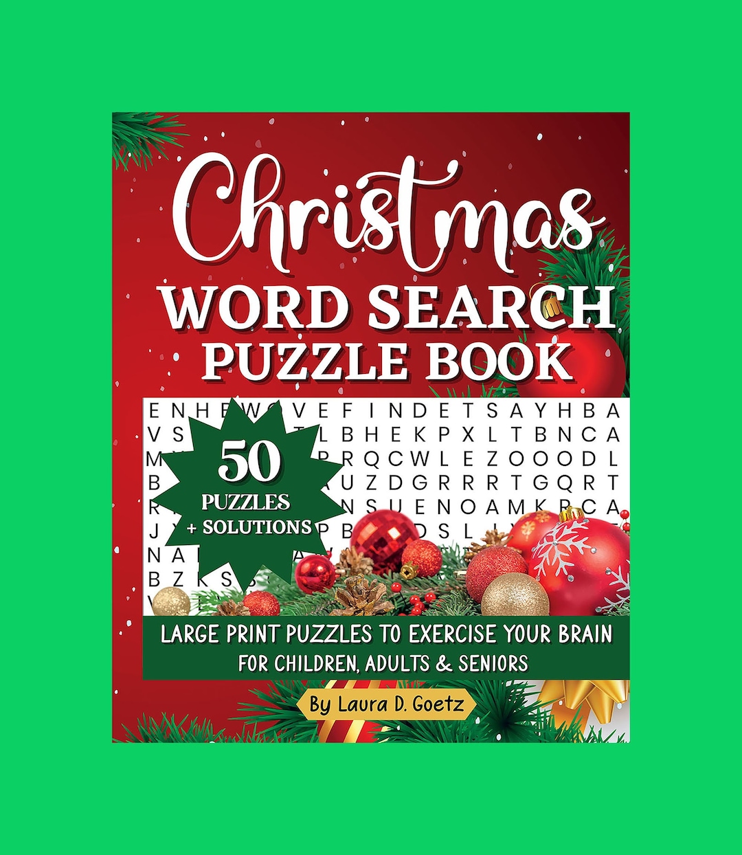 Christmas Word Search Puzzle Book: Large Print Brain Activity - Etsy