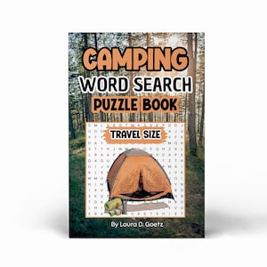 Camping Word Search Puzzle Book | Travel Size Activity Book for Campers | RV Life Games | Camping Gift | Brain Games for Adults & Kids