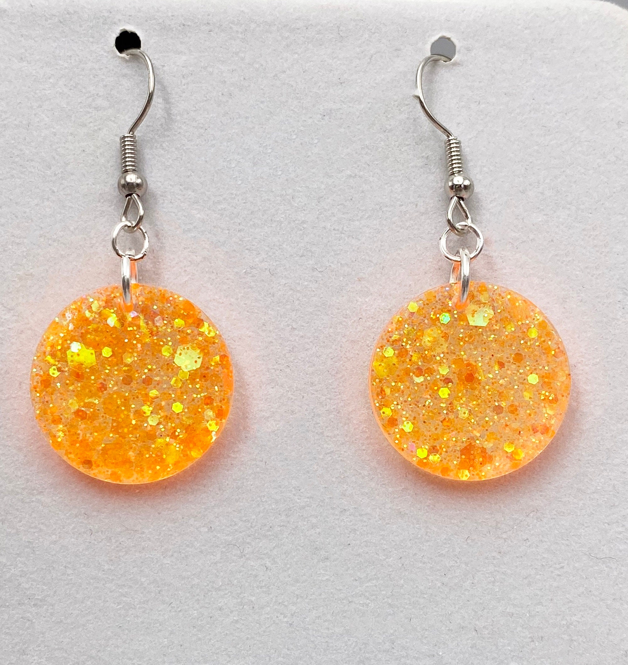 YG ORANGE IRIDESCENT EARRINGS main image 1