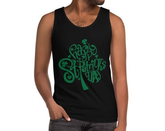 Happy St Patrick's Day Tank Top Unisex Classic Fit Jersey Knit