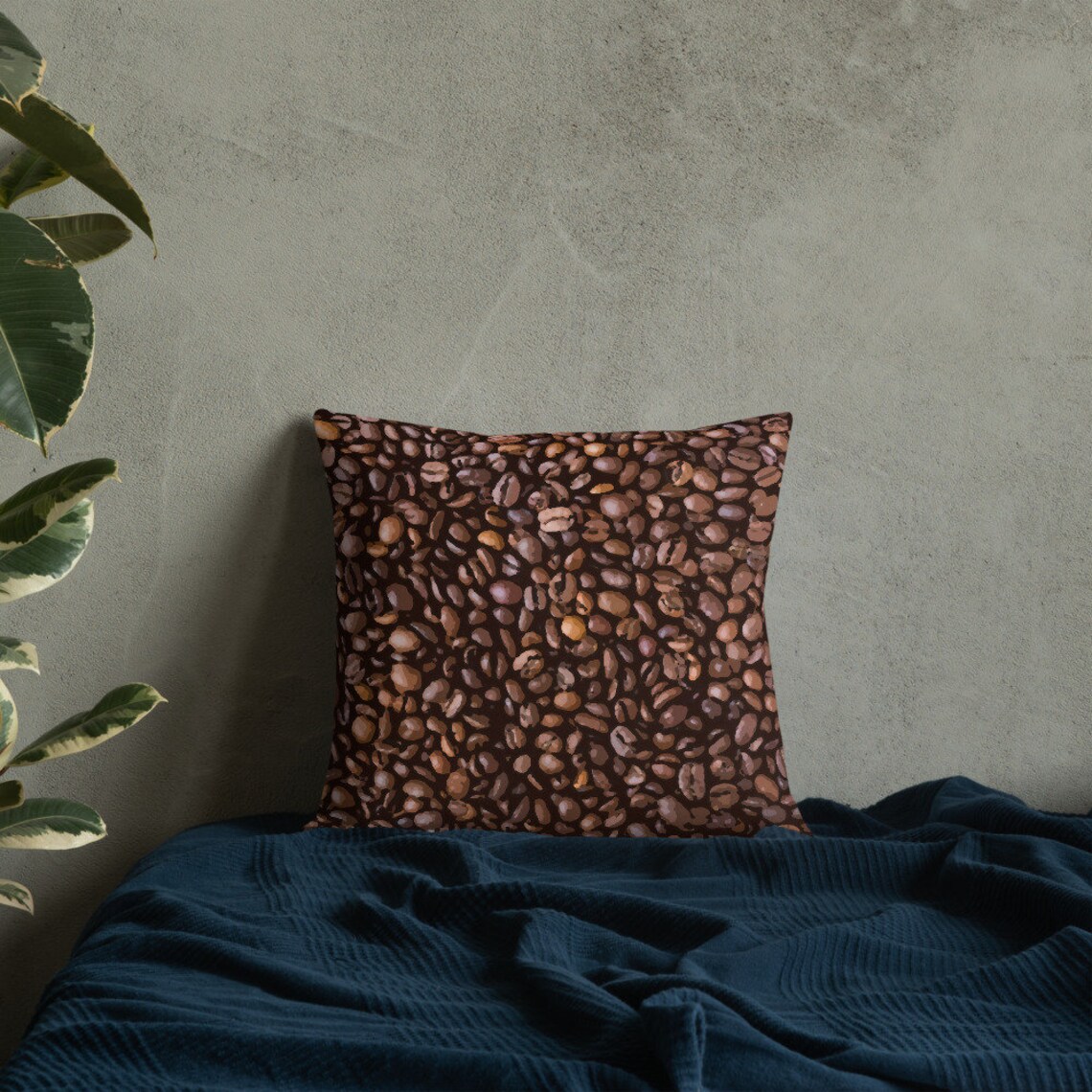 Coffee Bean Pillow Coffee Lovers Pillow Gift for Coffee Etsy