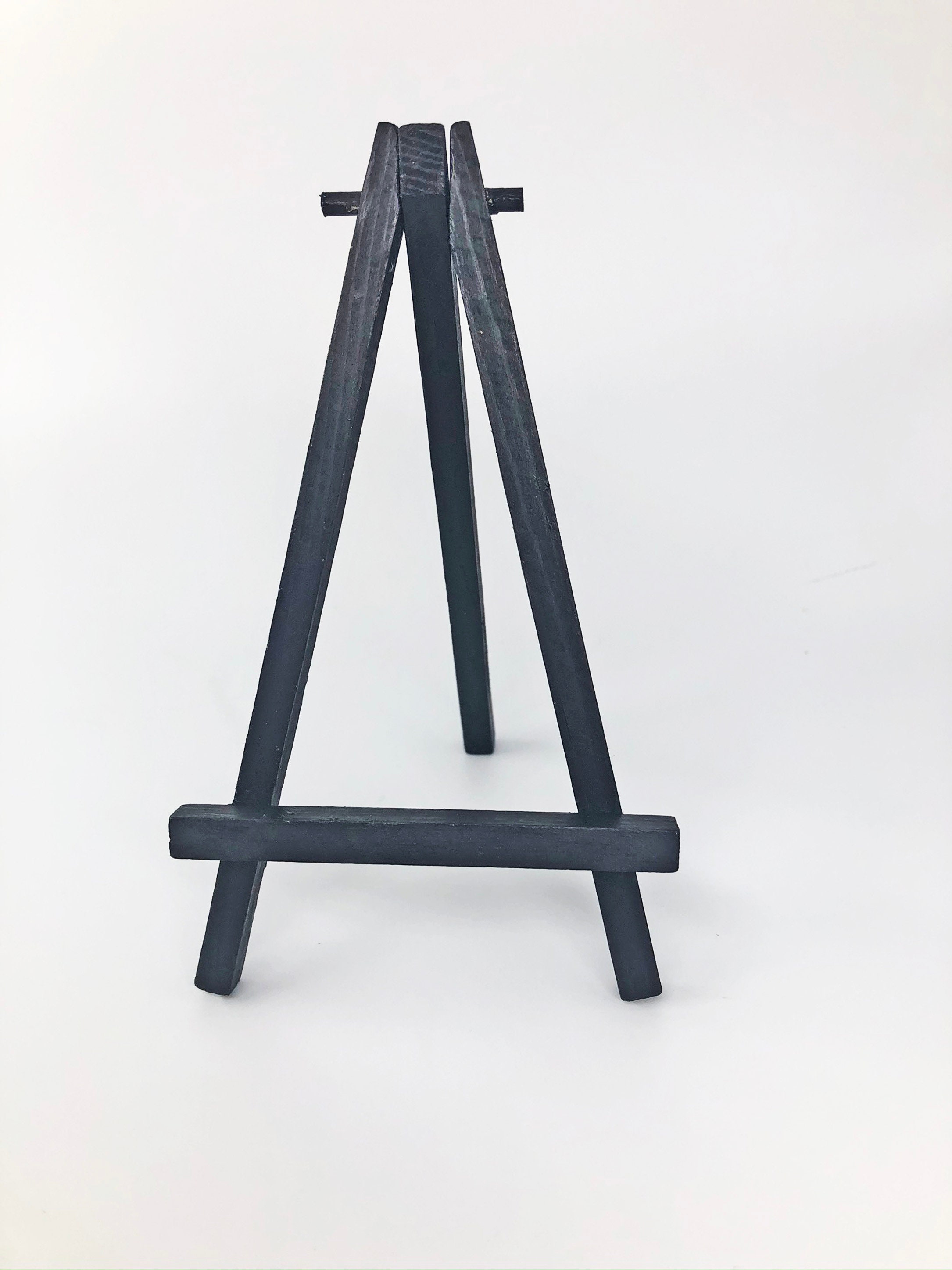 Hand Painted Miniature or Small Art Easel in Black Measuring 6.25 Inches by  3.25 Inches 