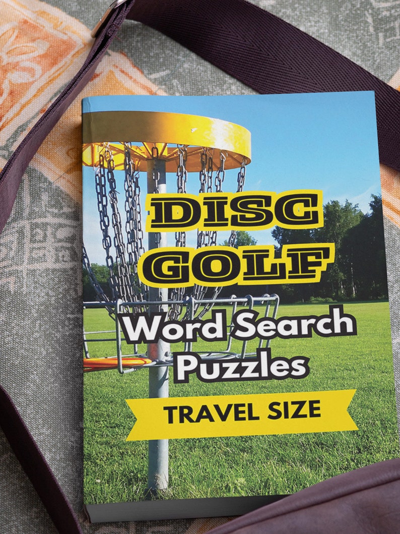 Disc Word Travel Size DISC GOLF Themed Word Search Puzzles for Enthusiasts ...