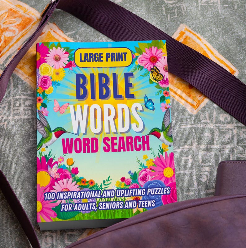 Large Print Bible Word Search Puzzle Book: 100 Uplifting Puzzles - Etsy
