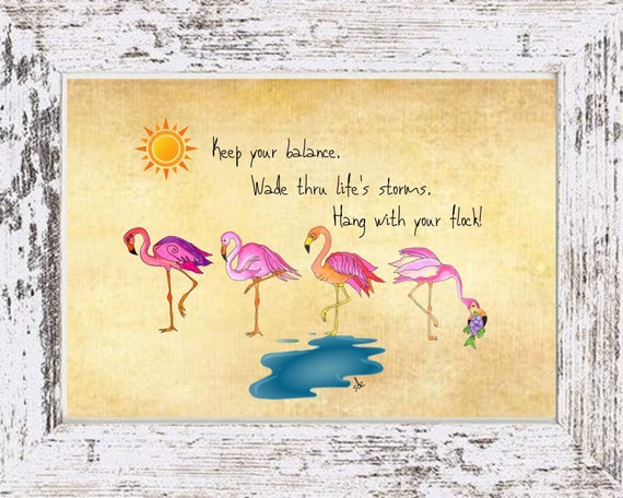 Flock of Flamingos - Salty Saying
