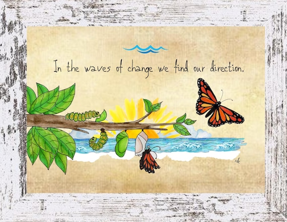 Butterfly Coastal Decor, Butterfly Framed/Unframed Art Print,Boho Style Artwork, Watercolor,Tropical Wall Art,BeachThemedGift, Note Cards