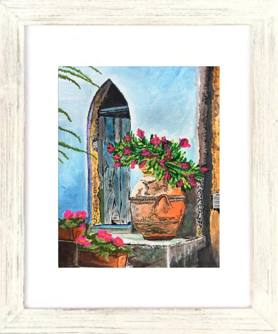 Vintage Bougainvillea Art Print, Bougainvilla Artwork, Framed Bougainvillea Art, Tropical Bougainvillea, Bougainvillea Flower Art