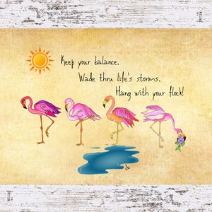 Flamingos Coastal Decor,Flamingos Framed  Art Print,Boho Style Art,Nautical Watercolor,Tropical Wall Art,Ocean Themed Painting