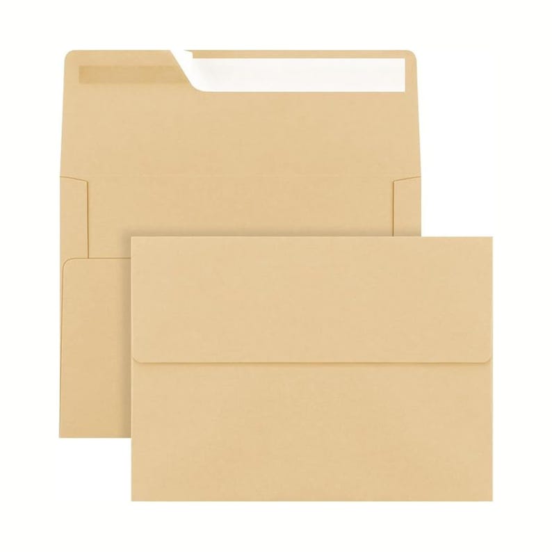 Puede incluir: Dos sobres marrones, uno ligeramente m&aacute;s grande que el otro, con una solapa blanca en la parte superior del sobre m&aacute;s grande.