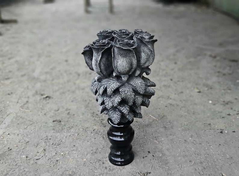 A Bouquet of Roses Carved of Granite Cemetery Flowers Etsy