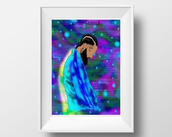 Nipsey Hussle Art Print | Pop Culture Wall Decor