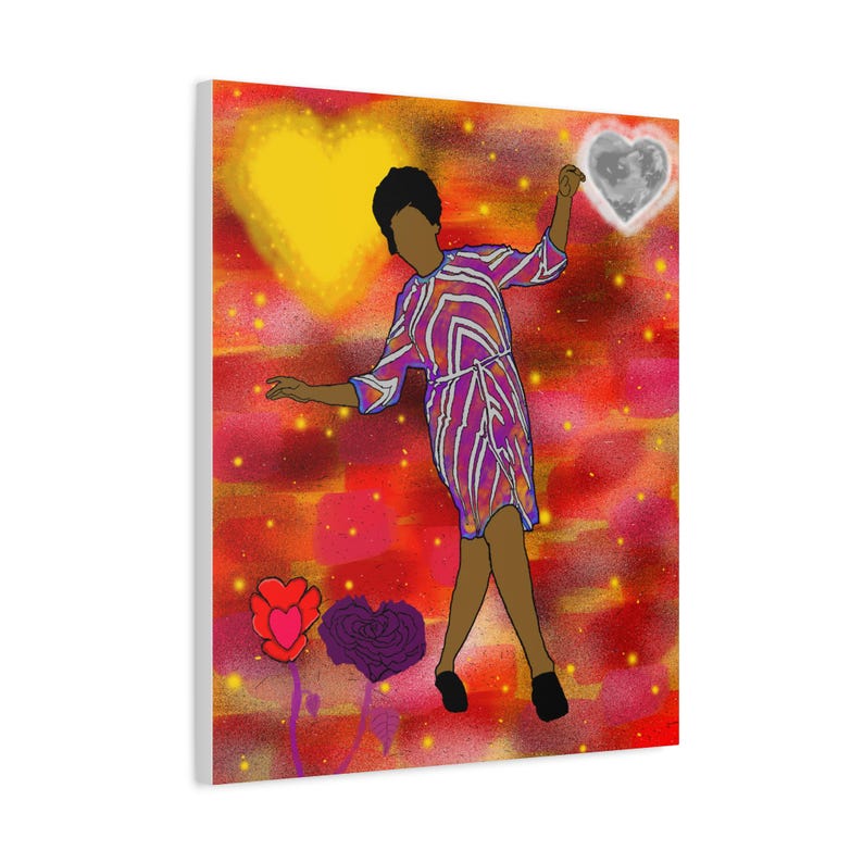 Aretha Franklin Canvas Art | Queen of Soul Tribute, Dancing Woman image 2