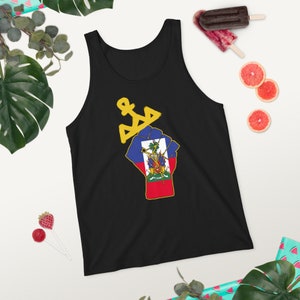Haitian Flag Tank Top, Unisex Pride Shirt