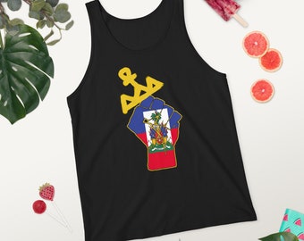 Haitian Flag Tank Top, Unisex Pride Shirt