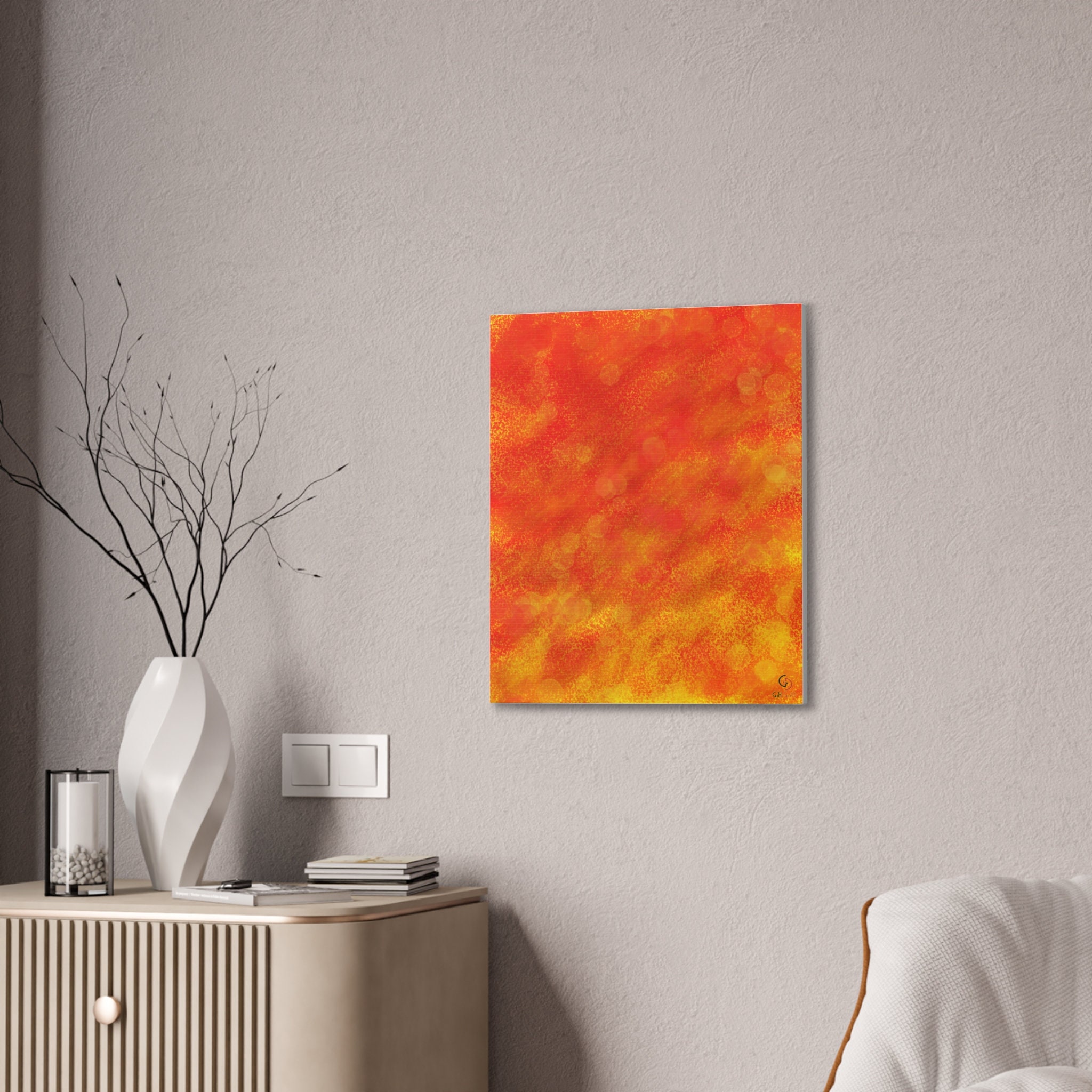 Vibrant Boom Abstract Art Print, Colorful Canvas - Etsy