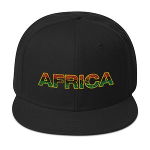 Snapback-hoed Afrika, pan-Afrikaanse kleuren