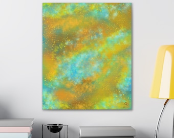Colorful Abstract Canvas Art, Modern Home Decor