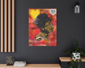 Arte en lienzo de Aretha Franklin, homenaje a la Reina del Soul, arte pop