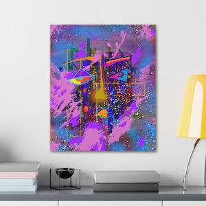 Colorful Face, Face Abstract, Abstract Art, Colorful Art, Face Art, Art Print, Modern Art, Face Painting, Abstract Face, Face Canvas