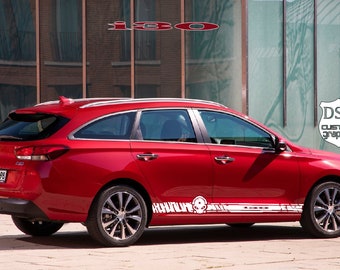 Abziehbilder Aufkleber Hyundai I30n Side Door Stripe Decal Kit N