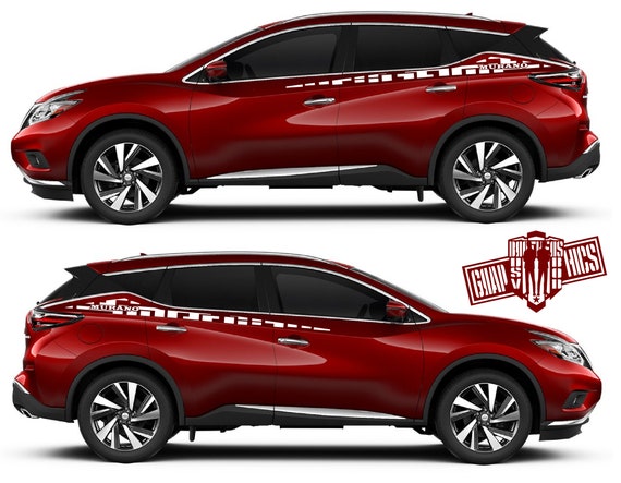 2x Side Door Stripe Decal Vinyl Graphic Kit For Nissan Murano Etsy