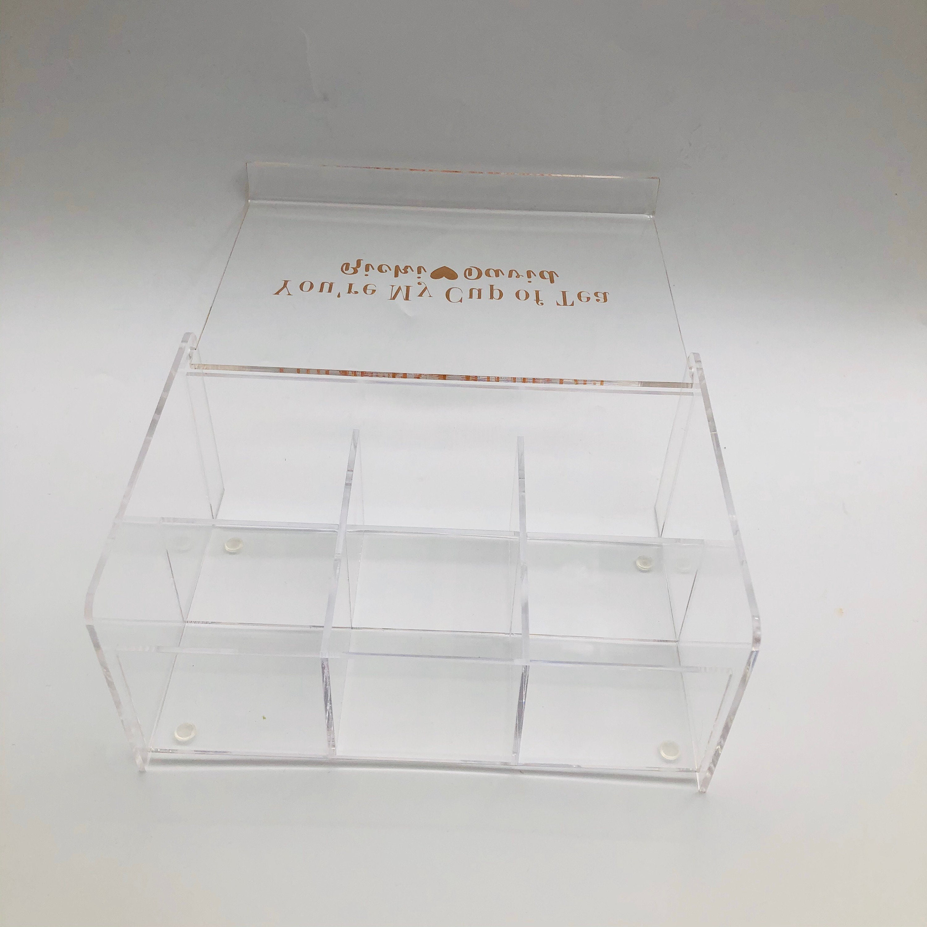 Acrylic Tea Box, Tea Holder, Tea Lover - Etsy