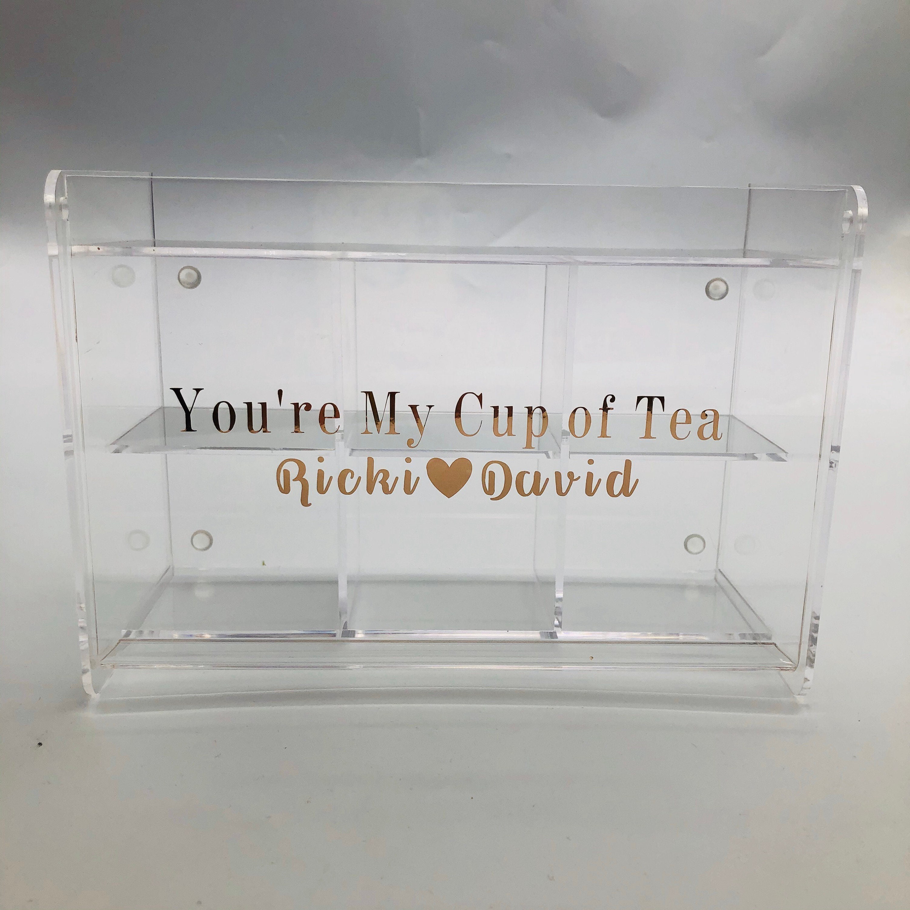 Acrylic Tea Box, Tea Holder, Tea Lover - Etsy