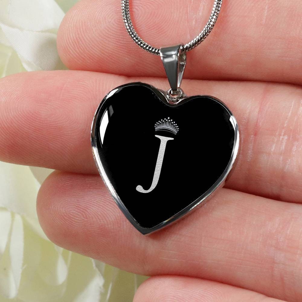 【SANKUANZ】SILVER J PENDANT NECKLACE Letter J Necklace in Sterling Silver (20'') | Shane Co.