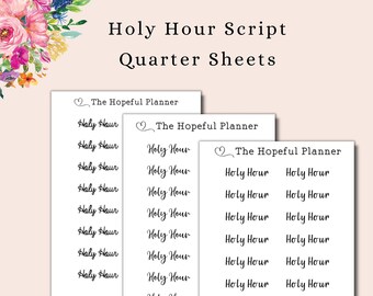 Lector Script Stickers Catholic Planner Sticker Sheets - Etsy