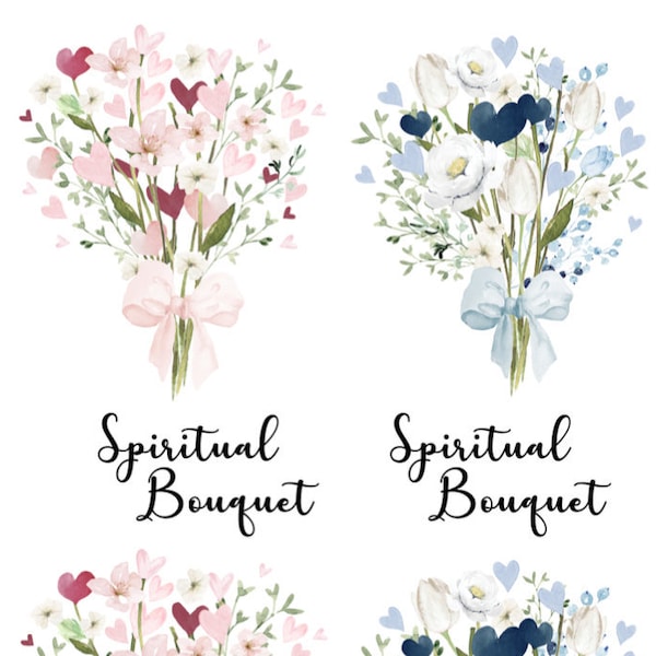 Spiritual Bouquet Printable Etsy