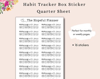 Daily Devotional, Devotional Reading Weekly Habit Tracker Stickers - Prayer  Reminder Box Sticker Christian Planner Sticker Sheets - Yahoo Shopping