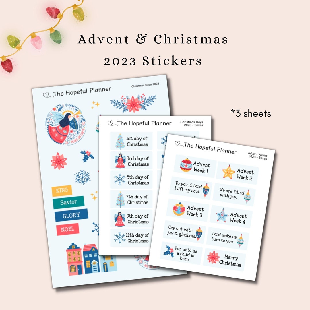 advent-christmas-2023-stickers-christian-planner-and-journal-deco