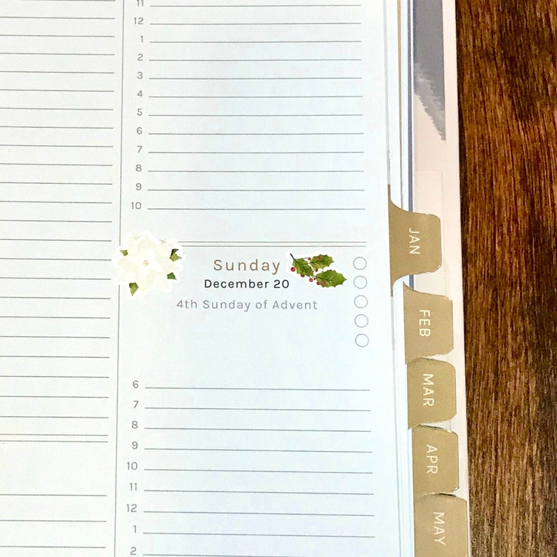 Advent Weeks and Wreaths V1 Stickers Liturgical Planning - Etsy