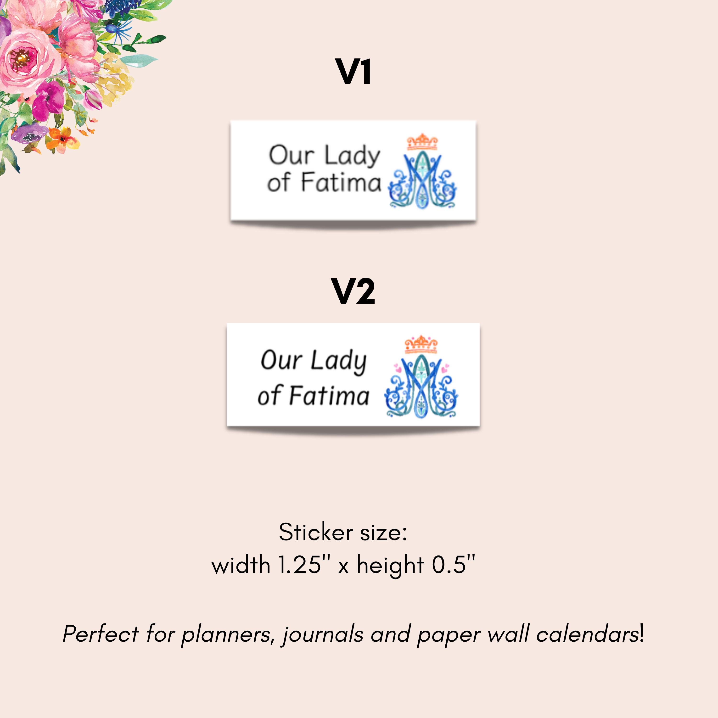 Devotion Sticker Marian Devotion & Feast Day Sticker Sheet - Catholic Planner Stickers ...