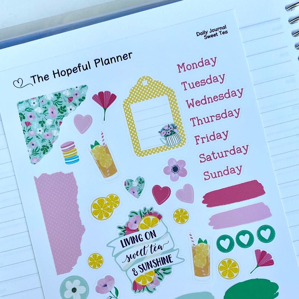 sweet-tea-daily-journal-sticker-kit-cute-spring-themed-stickers