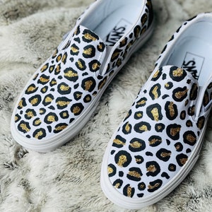 Gold glitter vans Etsy Mexico