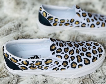 Vans glitter luipaardprint dames