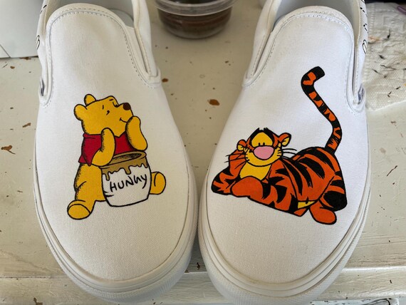 Winnie the Pooh Adult Vans - Etsy display picture 3