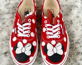 Minnie Mouse Red Womens Polka Dot Vans